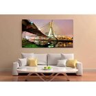 Quadro Decorativo Grande Cidade Entardecer Em Sp - 120x80cm