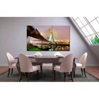 Quadro Decorativo Grande Cidade Entardecer Em Sp - 120x80cm