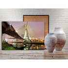 Quadro Decorativo Grande Cidade Entardecer Em Sp - 200x120cm