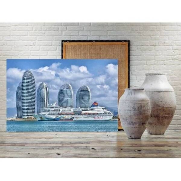 Quadro Decorativo Grande Cidade Ilha De Phoenix - 100x70cm