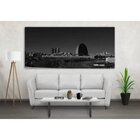 Quadro Decorativo Grande Cidade Madrid Black And White - 100x