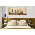 Quadro Decorativo Grande Cidade Maravilhas Do Mundo - 180x120