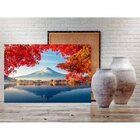 Quadro Decorativo Grande Cidade Monte Fuji - 200x100cm