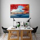 Quadro Decorativo Grande Cidade Monte Fuji - 200x100cm