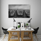Quadro Decorativo Grande Cidade Paris Black And White - 120x6