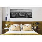 Quadro Decorativo Grande Cidade Paris Black And White - 120x6