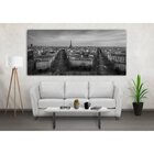 Quadro Decorativo Grande Cidade Paris Black And White - 120x6