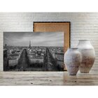 Quadro Decorativo Grande Cidade Paris Black And White - 120x8