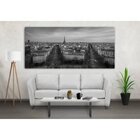 Quadro Decorativo Grande Cidade Paris Black And White - 120x8