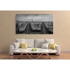 Quadro Decorativo Grande Cidade Paris Black And White - 200x1