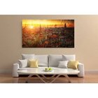 Quadro Decorativo Grande Cidade Polonês Retrô - 180x120cm