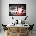 Quadro Decorativo Grande Cidades Artista Torre Eiffel - 100x7