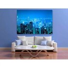 Quadro Decorativo Grande Cidades Illuminated City - 180x135cm