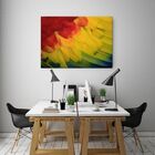 Quadro Decorativo Grande Conceitual Abstrato Feathers - 120x6