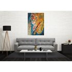 Quadro Decorativo Grande Conceitual Abstrato Forma - 200x120cm