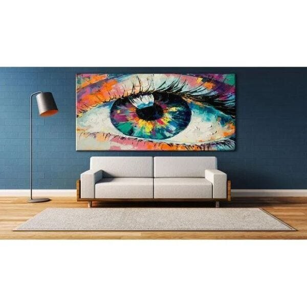 Quadro Decorativo Grande Conceitual Contemporâneo Colorful Lo