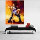 Quadro Decorativo Grande Conceitual Dançarinos De Rumba - 180