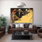 Quadro Decorativo Grande Conceitual Faroeste - 200x100cm