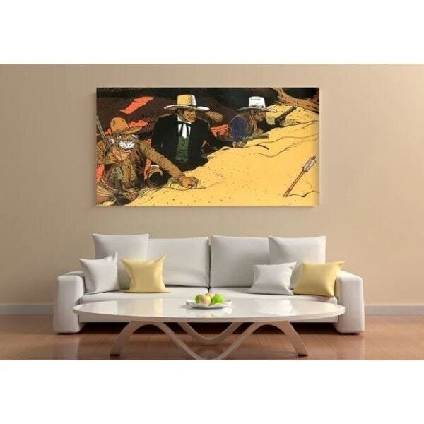 Quadro Decorativo Grande Conceitual Faroeste - 200x100cm