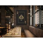 Quadro Decorativo Grande Conceitual Golden Ace Of Spades - 15