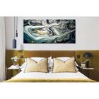 Quadro Decorativo Grande Conceitual Golden Dust - 200x120cm