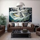 Quadro Decorativo Grande Conceitual Golden Dust - 200x120cm