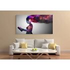 Quadro Decorativo Grande Conceitual Nébula Universe - 150x100