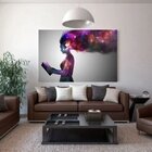 Quadro Decorativo Grande Conceitual Nébula Universe - 150x100