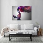 Quadro Decorativo Grande Conceitual Nébula Universe - 180x135
