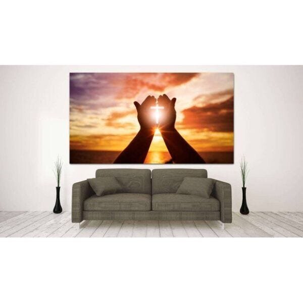 Quadro Decorativo Grande Conceitual Paisagem Faith - 200x100cm