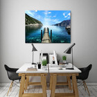 Quadro Decorativo Grande Conceitual Paisagem Greece - 100x70cm