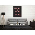 Quadro Decorativo Grande Conceitual Red 7 Of Hearts - 120x60cm