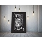 Quadro Decorativo Grande Conceitual Silver Jack Of Hearts - 1