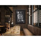 Quadro Decorativo Grande Conceitual Silver King Of Spades - 1