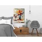 Quadro Decorativo Grande Conceitual Taça, Vaso E Flores - 180