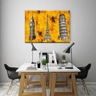 Quadro Decorativo Grande Conceitual Tríplice Europeia - 180x1