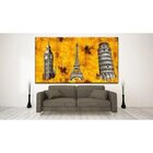 Quadro Decorativo Grande Conceitual Tríplice Europeia - 180x1