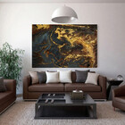 Quadro Decorativo Grande Contemporâneo Abstrato Agate - 100x7
