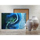 Quadro Decorativo Grande Contemporâneo Abstrato Blue Cre - 10