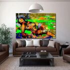 Quadro Decorativo Grande Contemporâneo Abstrato Nude - 180x12