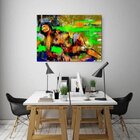Quadro Decorativo Grande Contemporâneo Abstrato Nude - 180x13