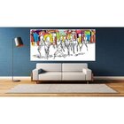 Quadro Decorativo Grande Contemporâneo Abstrato People Parade