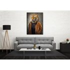 Quadro Decorativo Grande Contemporâneo Animal Modern Tiger -