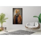 Quadro Decorativo Grande Contemporâneo Animal Modern Tiger -