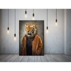 Quadro Decorativo Grande Contemporâneo Animal Modern Tiger -