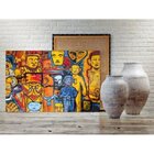 Quadro Decorativo Grande Contemporâneo Art Funky - 120x60cm