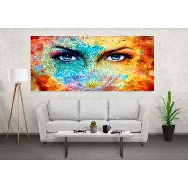 Quadro Decorativo Grande Contemporâneo Conceitual Abstrato Bl