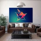 Quadro Decorativo Grande Contemporâneo Conceitual Geométrico