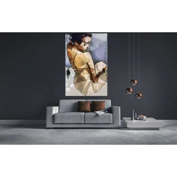 Quadro Decorativo Grande Contemporâneo Fashion Woman - 150x80