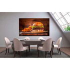 Quadro Decorativo Grande Contemporâneo Hamburguer - 180x135cm